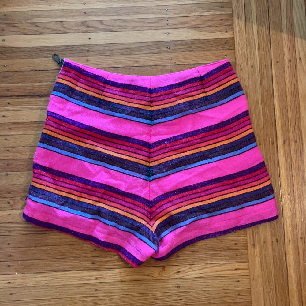 Vintage Mexican blanket shorts from free people!